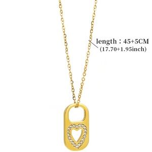 Elegant Gold Heart Pendant Necklace